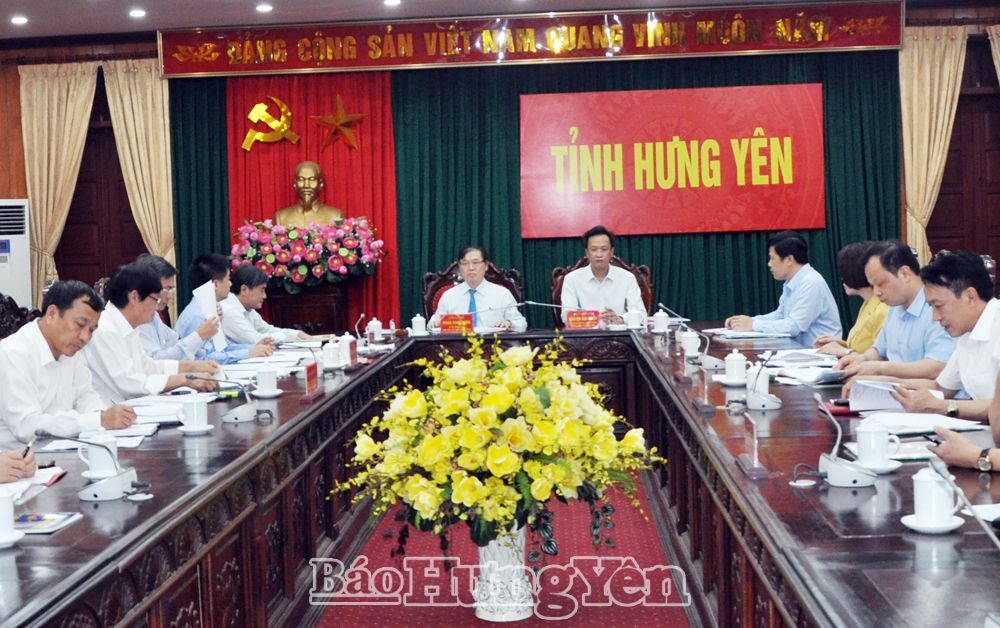 Đoàn công tác của Đảng đoàn Liên hiệp các hội Khoa học và Kỹ thuật Việt Nam làm việc với Thường trực Tỉnh ủy